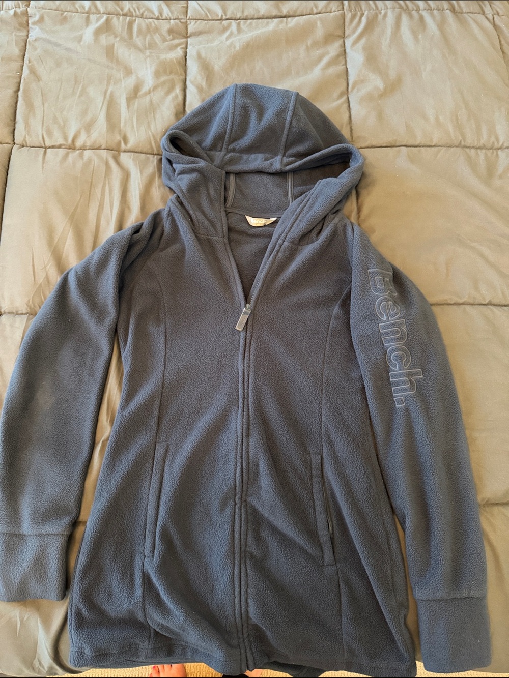 Bench Hooded Zip Fleece Jacket - Slate Blue